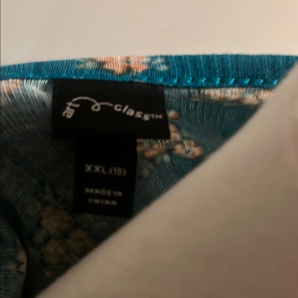 Art Class Blue Long Sleeve Sheath Dress - Picture 2 of 4